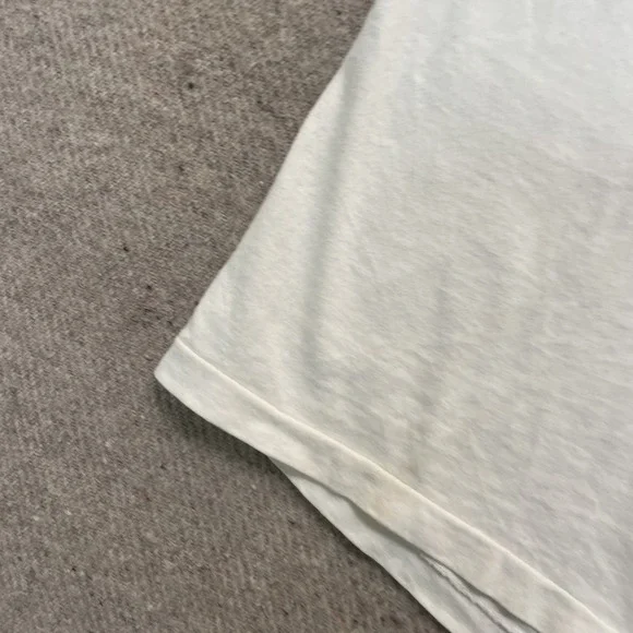 Vintage GILDA Marx art shirt mens Large white 1990s single stitch abstract - Picture 4 of 9